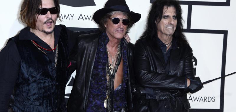 Johnny Depp, Joe Perry y Alice Cooper